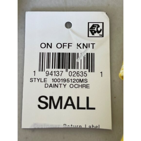 Style & Co Womens Yellow Floral Ruffle Hem and sleeve Peasant Blouse Sz  Small - Picture 7 of 7